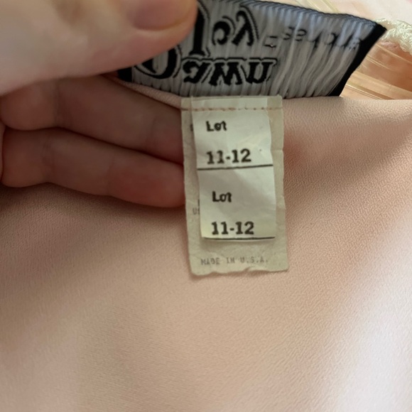 Vintage Dawn Joy Pink‎ Lace Collar Button-Down Dress - Picture 8 of 15